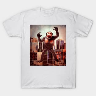 Gorilla in city scene T-Shirt